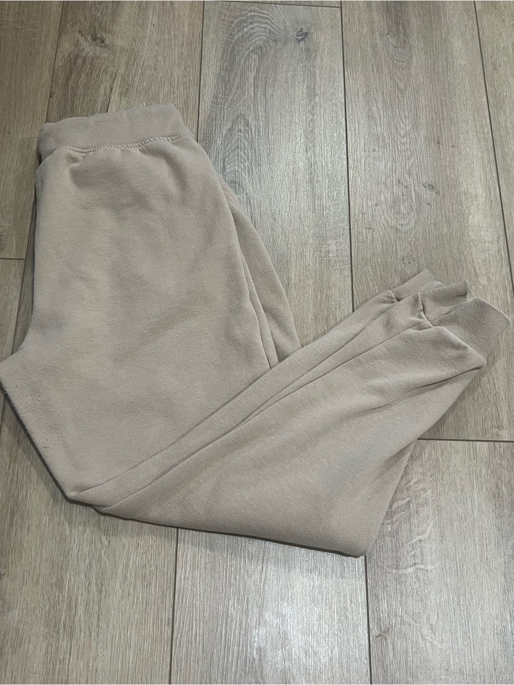 Urban Look Neutral Beige Tan Jogger Sweat Pants Women’s Medium